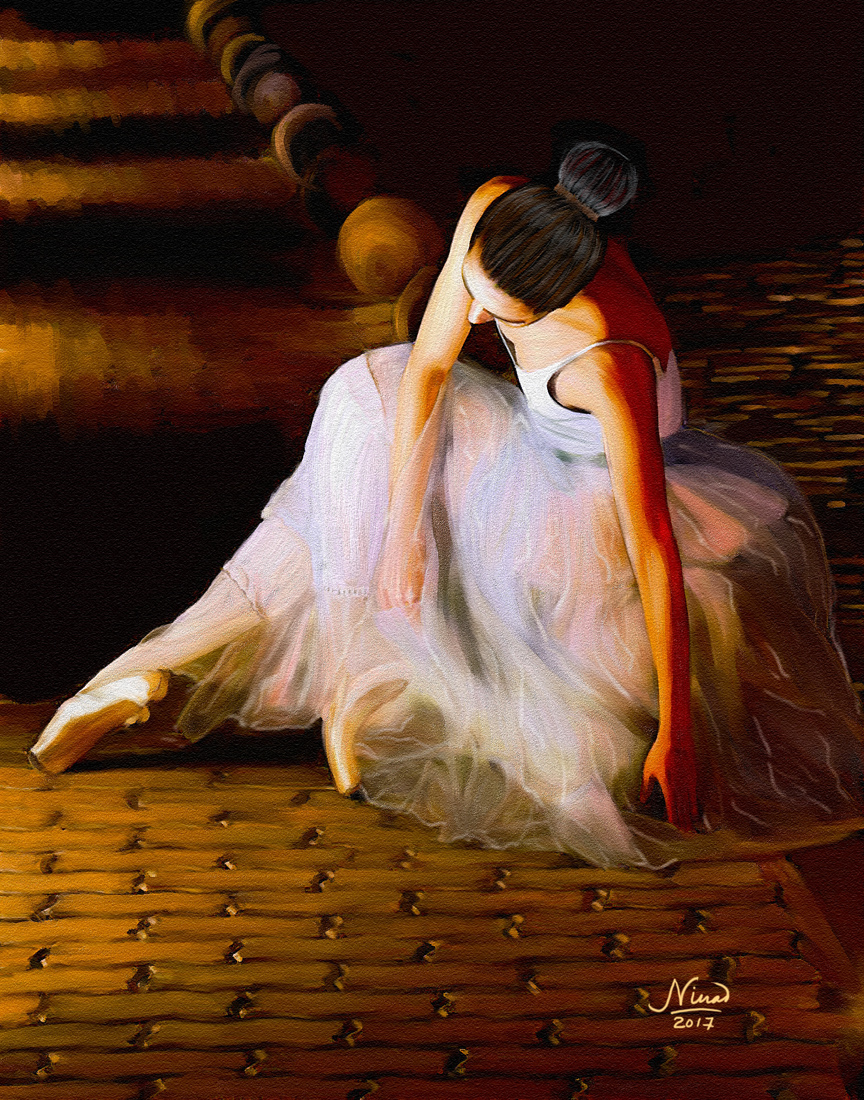 Ballerina in repose